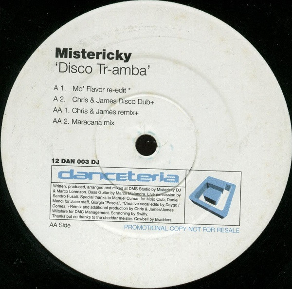 Mistericky - Disco Tr-amba | Danceteria Records (12 DAN 003 DJ) - main Mistericky - Disco Tr-amba | Danceteria Records (12 DAN 003 DJ) - main
