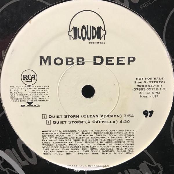Mobb Deep - Quiet Storm | Loud Records (RDAB-65718-1) - 2 Mobb Deep - Quiet Storm | Loud Records (RDAB-65718-1) - 2