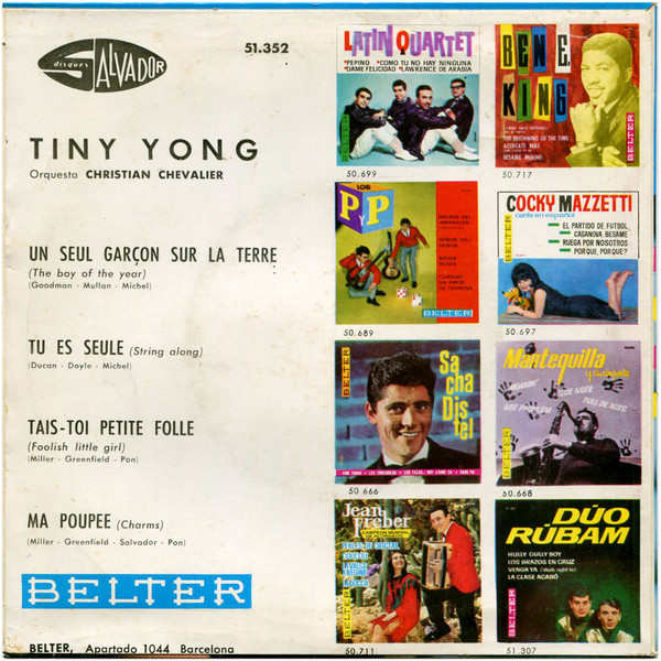 Tiny Yong - Un Seul Garçon Sur La Terre | Belter (51.352) - 2