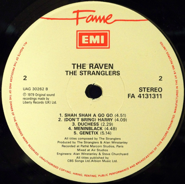 The Stranglers - The Raven | Fame (FA 4131311) - 4