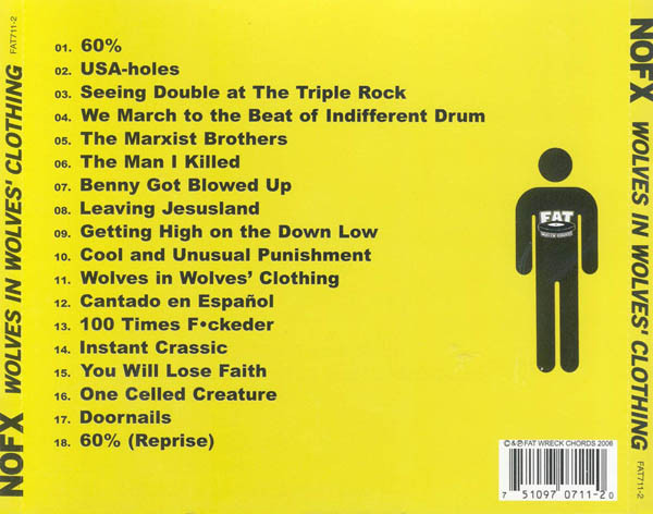 NOFX - Wolves In Wolves' Clothing [CD] | Fat Wreck Chords (FAT711-2) - 2