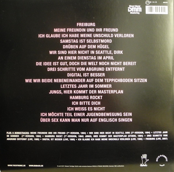 Tocotronic - Digital Ist Besser | Buback (BTT 114-1) - 2