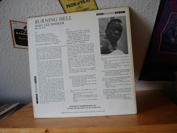 John Lee Hooker - Burning Hell | Riverside Records (RLP 008) - 4