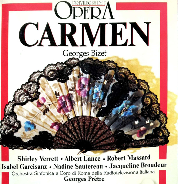 Georges Bizet , Georges Prêtre , Shirley Verrett , Albert Lance , Robert Massard , Isabel Garcisanz , Nadine Sautereau , Jacqueline Broudeur , Coro di Roma della RAI , Orchestra Sinfonica Di Roma Della RAI - Carmen | Editop 2000 Paris (Po-001) - 4