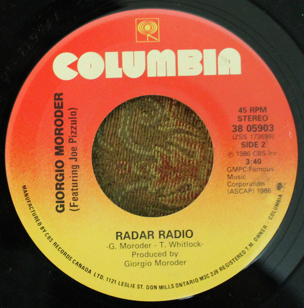 Berlin - Take My Breath Away (7") [Vinyl] | Columbia (38 05903) - 2