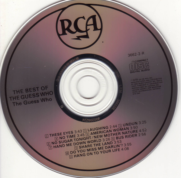 The Guess Who - The Best Of The Guess Who | RCA (3662-2-R) - 3