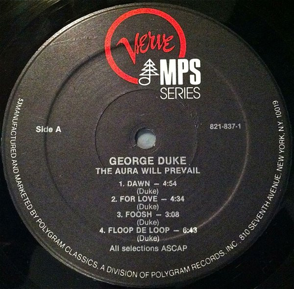 George Duke - The Aura Will Prevail | Verve Records (821 837-1) - 2 George Duke - The Aura Will Prevail | Verve Records (821 837-1) - 2