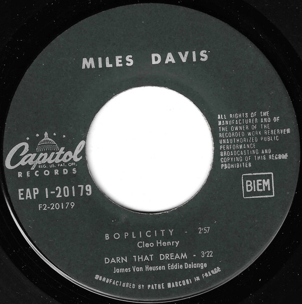 Miles Davis - Move | Capitol Records (EAP 1-20.179) - 4 Miles Davis - Move | Capitol Records (EAP 1-20.179) - 4
