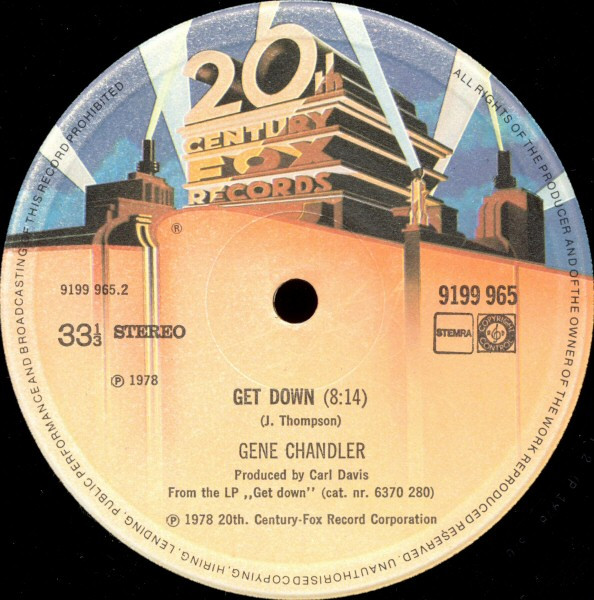 Edwin Starr / Gene Chandler - Contact / Get Down | 20th Century Fox Records (9199 965) - 4