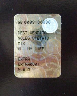Valerie - All My Life | Extrarecord (Extra 0801) - main