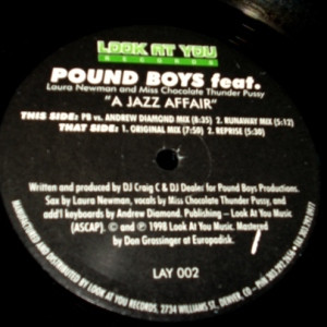 Pound Boys feat. Laure Newman & Miss Chocolate Thunder Pussy - A Jazz Affair | Look At You Records (LAY002) - 2