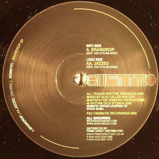 Kemistry - Braindrop EP | Cinematic Recordings (CIN12003) - main