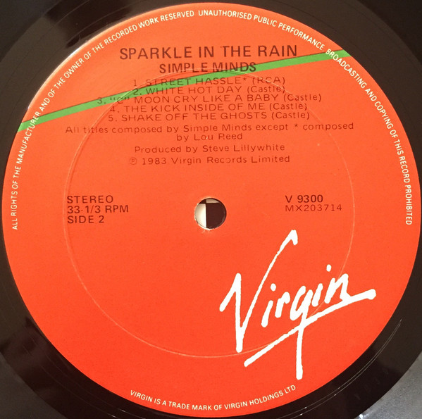 Simple Minds - Sparkle In The Rain | Virgin (V 9300) - 4 Simple Minds - Sparkle In The Rain | Virgin (V 9300) - 4