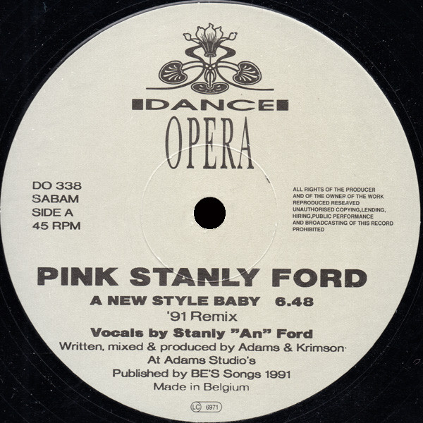 Pink Stanly Ford - A New Style Baby | Dance Opera (DO 338) - 3