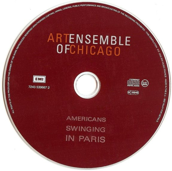 The Art Ensemble Of Chicago - The Pathé Sessions | EMI (7243 539667 2) - 3 The Art Ensemble Of Chicago - The Pathé Sessions | EMI (7243 539667 2) - 3