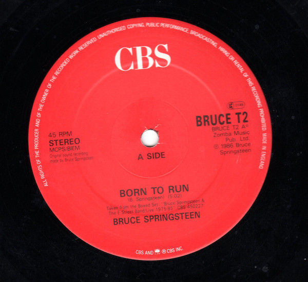 Bruce Springsteen & The E-Street Band - Born To Run (Live) | CBS (BRUCE T2) - 3