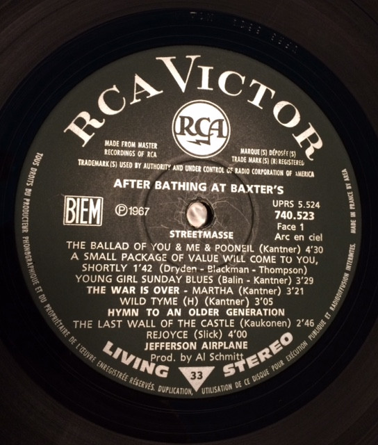 Jefferson Airplane - After Bathing At Baxter's | RCA Victor (740.523) - 2