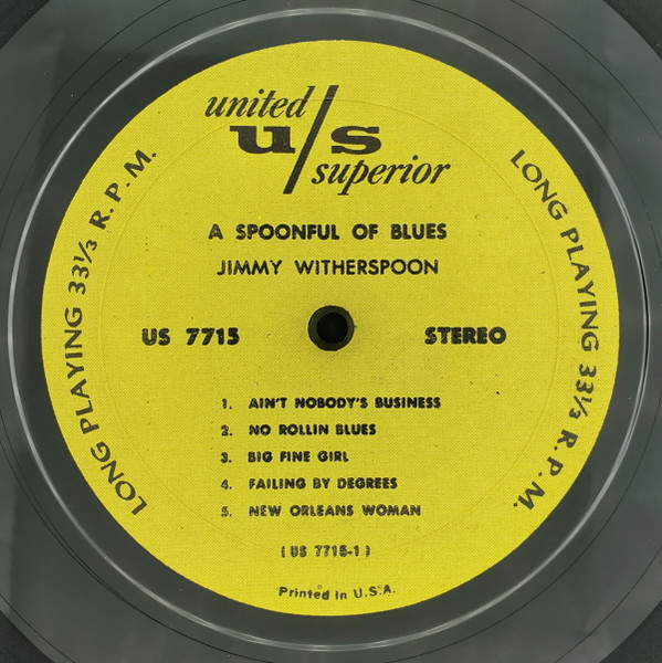Jimmy Witherspoon - A Spoonful Of Blues | United Records (US 7715) - 3