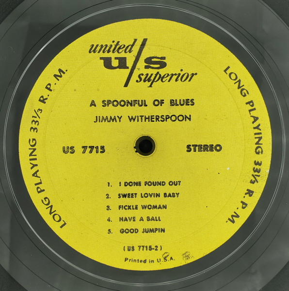 Jimmy Witherspoon - A Spoonful Of Blues | United Records (US 7715) - 4