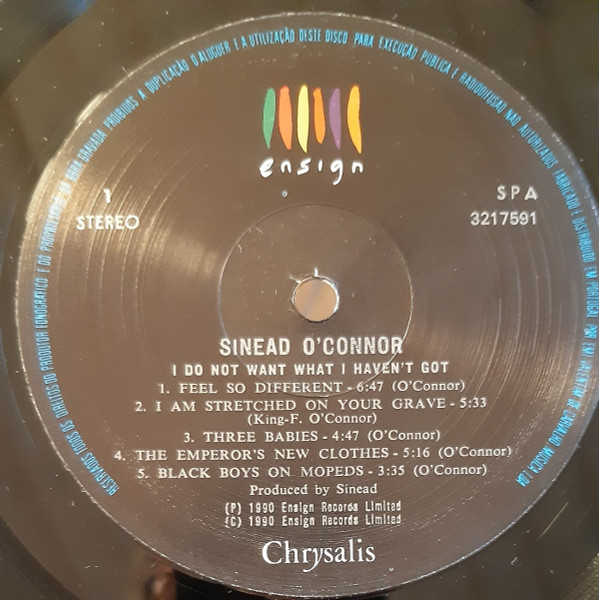 Sinéad O'Connor - I Do Not Want What I Haven't Got | Ensign (3217591) - 3