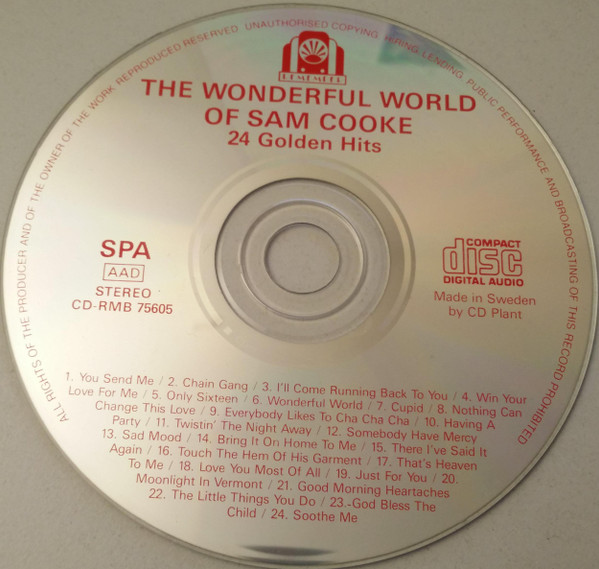 Sam Cooke - The Wonderful World Of Sam Cooke | Remember (CD-RMB 75605) - 3