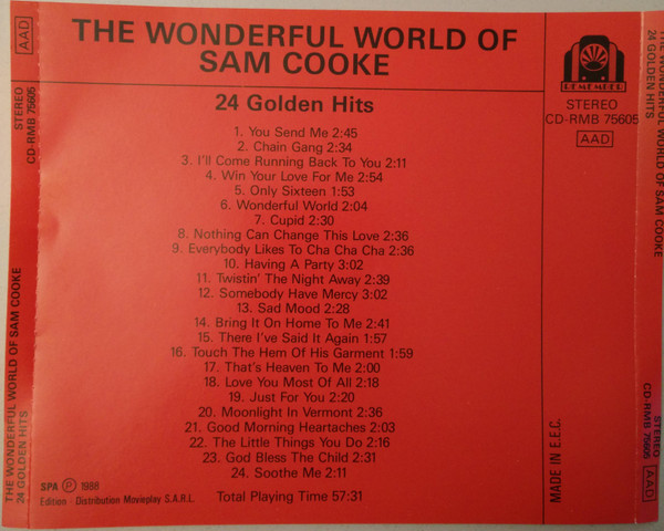 Sam Cooke - The Wonderful World Of Sam Cooke | Remember (CD-RMB 75605) - 2