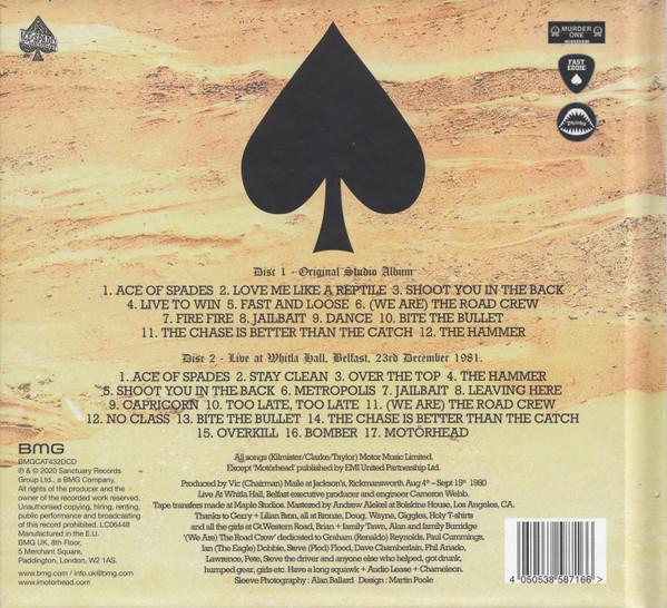 Motörhead - Ace Of Spades | Murder One (BMGCAT432DCD) - 4