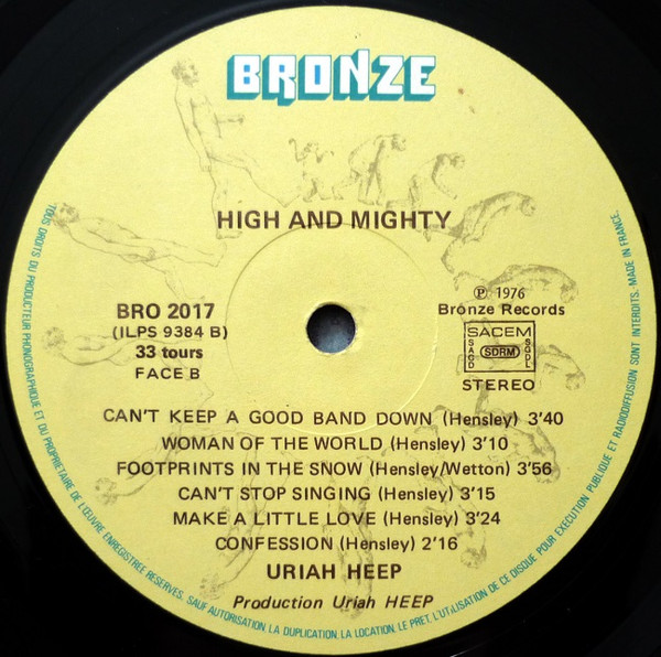 Uriah Heep - High And Mighty | Bronze (BRO 2017) - 4