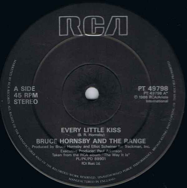 Bruce Hornsby And The Range - Every Little Kiss | RCA (PT 49798) - 3