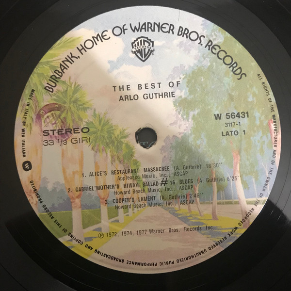 Arlo Guthrie - The Best Of Arlo Guthrie | Warner Bros. Records (W 56431) - 3 Arlo Guthrie - The Best Of Arlo Guthrie | Warner Bros. Records (W 56431) - 3