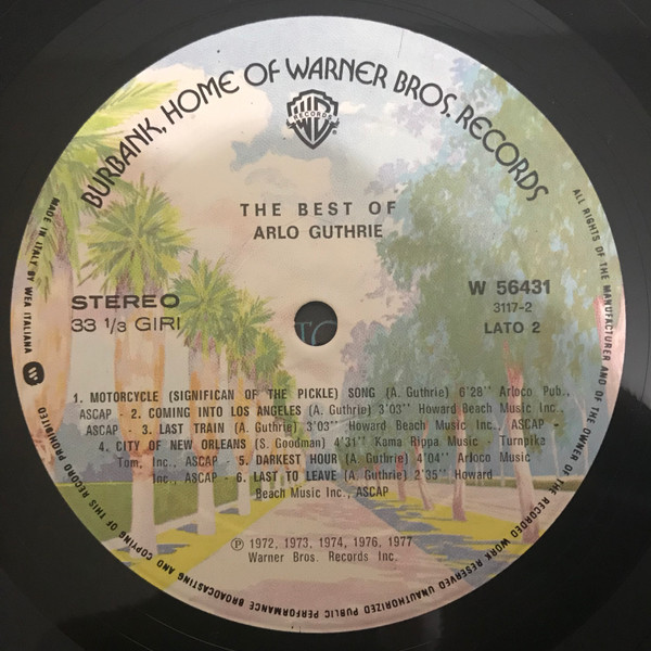Arlo Guthrie - The Best Of Arlo Guthrie | Warner Bros. Records (W 56431) - 4 Arlo Guthrie - The Best Of Arlo Guthrie | Warner Bros. Records (W 56431) - 4