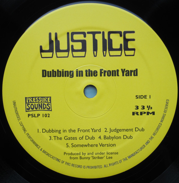 Bunny Lee , Prince Jammy & The Aggrovators - Bunny Lee Presents Dubbing In The Front Yard + Conflict Dub | Pressure Sounds (PSLP 102) - 3
