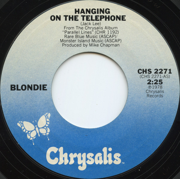 Blondie - Hanging On The Telephone | Chrysalis (CHS2271) - 3