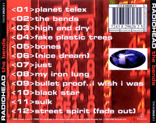 Radiohead - The Bends | Parlophone (7243 8 29626 2 5) - 2 Radiohead - The Bends | Parlophone (7243 8 29626 2 5) - 2