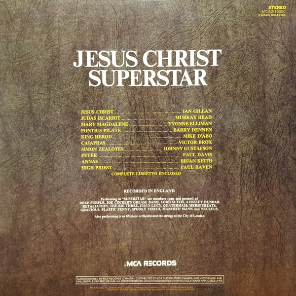 Various - Jesus Christ Superstar | MCA Records (MCA2-10000) - 3 Various - Jesus Christ Superstar | MCA Records (MCA2-10000) - 3