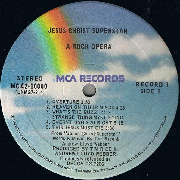 Various - Jesus Christ Superstar | MCA Records (MCA2-10000) - 4 Various - Jesus Christ Superstar | MCA Records (MCA2-10000) - 4