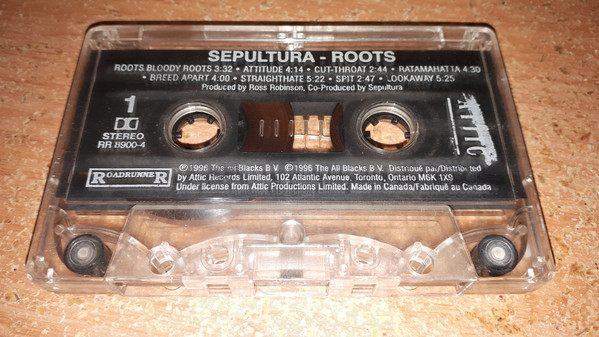 Sepultura - Roots [Cassette] | Roadrunner Records (RR 8900-4) - 5