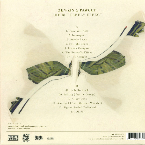 Zen-Zin & Pawcut - The Butterfly Effect | Jakarta Records (JAKARTA071) - 2 Zen-Zin & Pawcut - The Butterfly Effect | Jakarta Records (JAKARTA071) - 2