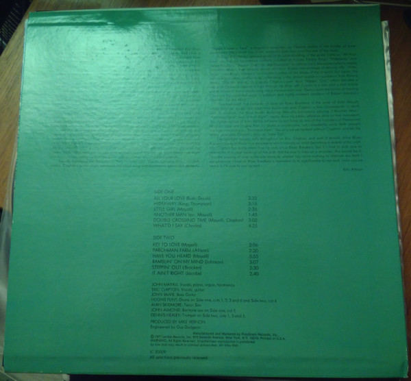 John Mayall With Eric Clapton - Blues Breakers | London Records (LC 50009) - 2 John Mayall With Eric Clapton - Blues Breakers | London Records (LC 50009) - 2