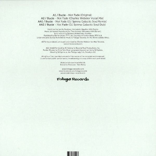 Bucie - Not Fade | Foliage (FOLIAGE023) - 2