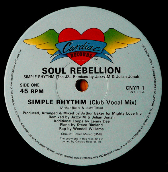 Soul Rebellion - Simple Rhythm (The JZJ Remixes) | Cardiac Records (CNYR 1) - 3 Soul Rebellion - Simple Rhythm (The JZJ Remixes) | Cardiac Records (CNYR 1) - 3