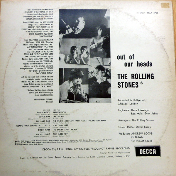 The Rolling Stones - Out Of Our Heads | Decca (SKLA-4733) - 2 The Rolling Stones - Out Of Our Heads | Decca (SKLA-4733) - 2