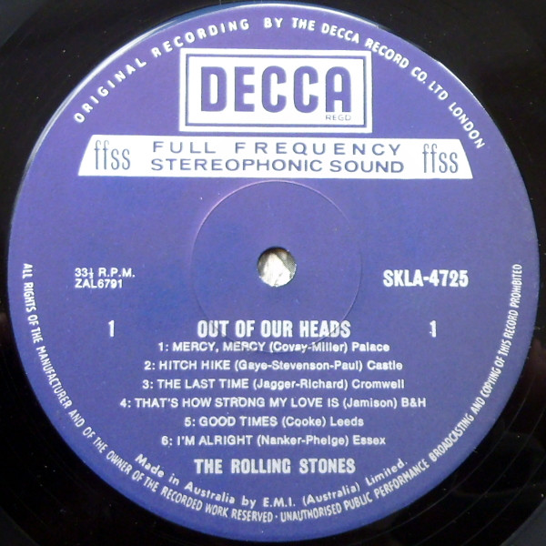 The Rolling Stones - Out Of Our Heads | Decca (SKLA-4733) - 3 The Rolling Stones - Out Of Our Heads | Decca (SKLA-4733) - 3