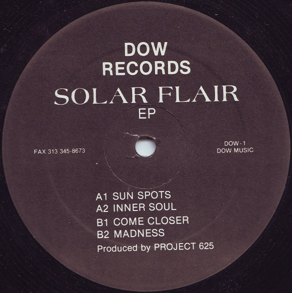 Project 625 - Solar Flair EP | Dow Records (DOW-1) - main