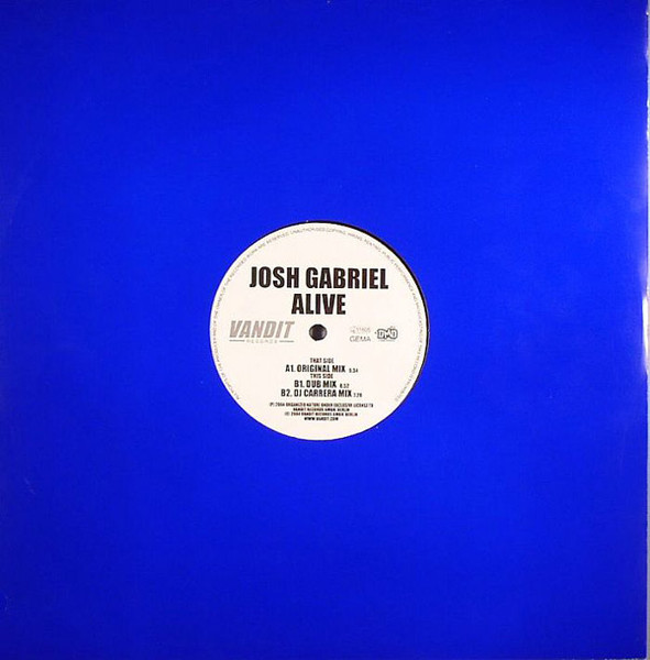 Josh Gabriel - Alive | Vandit Records (046) - 2 Josh Gabriel - Alive | Vandit Records (046) - 2