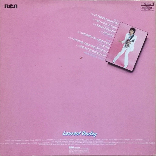 Laurent Voulzy - Le Cœur Grenadine | RCA Victor (PL 37266) - 3