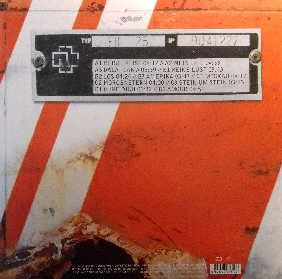 Rammstein - Reise, Reise | Universal Music Group (2729672) - 3