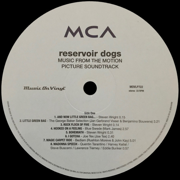 Various - Reservoir Dogs (Music From The Original Motion Picture Soundtrack) | Music On Vinyl (MOVLP722) - 2