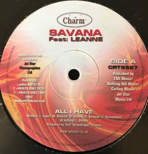 Savana / E.B.F - All I Have / Version | Charm (CRT3527) - main