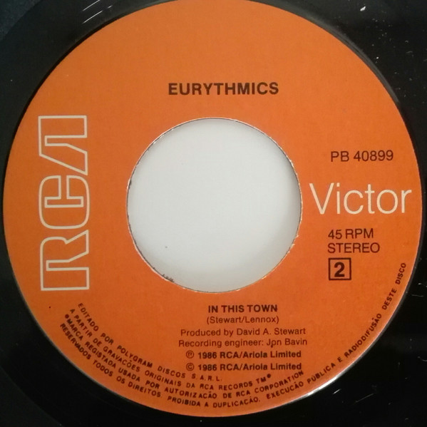 Eurythmics - Thorn In My Side | RCA (PB 40899) - 4